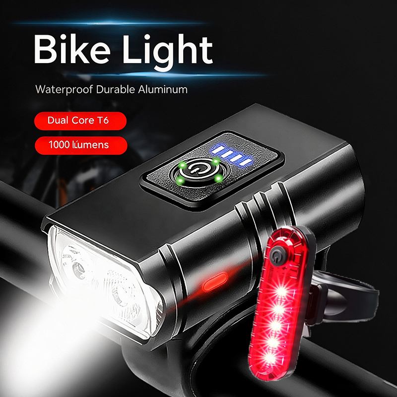 Cycling Gear Charging Station - Przednia i tylna lampka rowerowa LED,