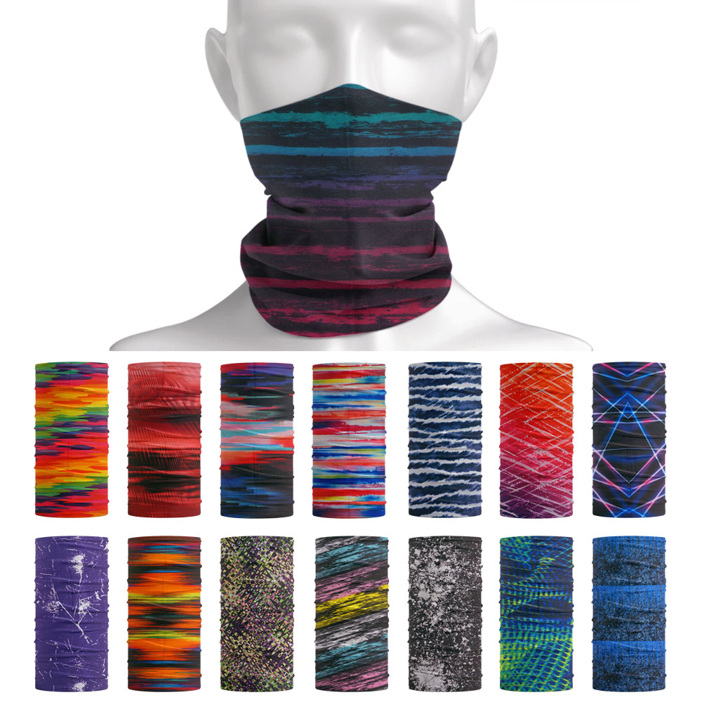Cycling Gear For Women - Tie-Dye wzór w paski chustka na