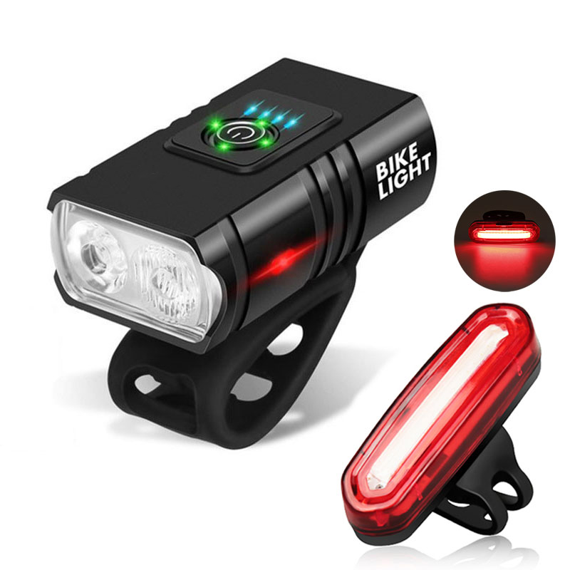 Cycling Gear Charging Station - Zestaw 2 Lampki Rowerowe LED Przednie