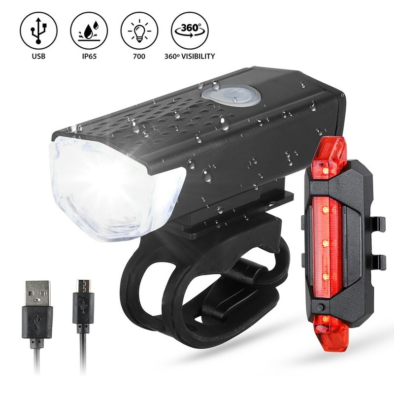 Cycling Gear Charging Station - Rowerowa lampka rowerowa USB LED Zestaw