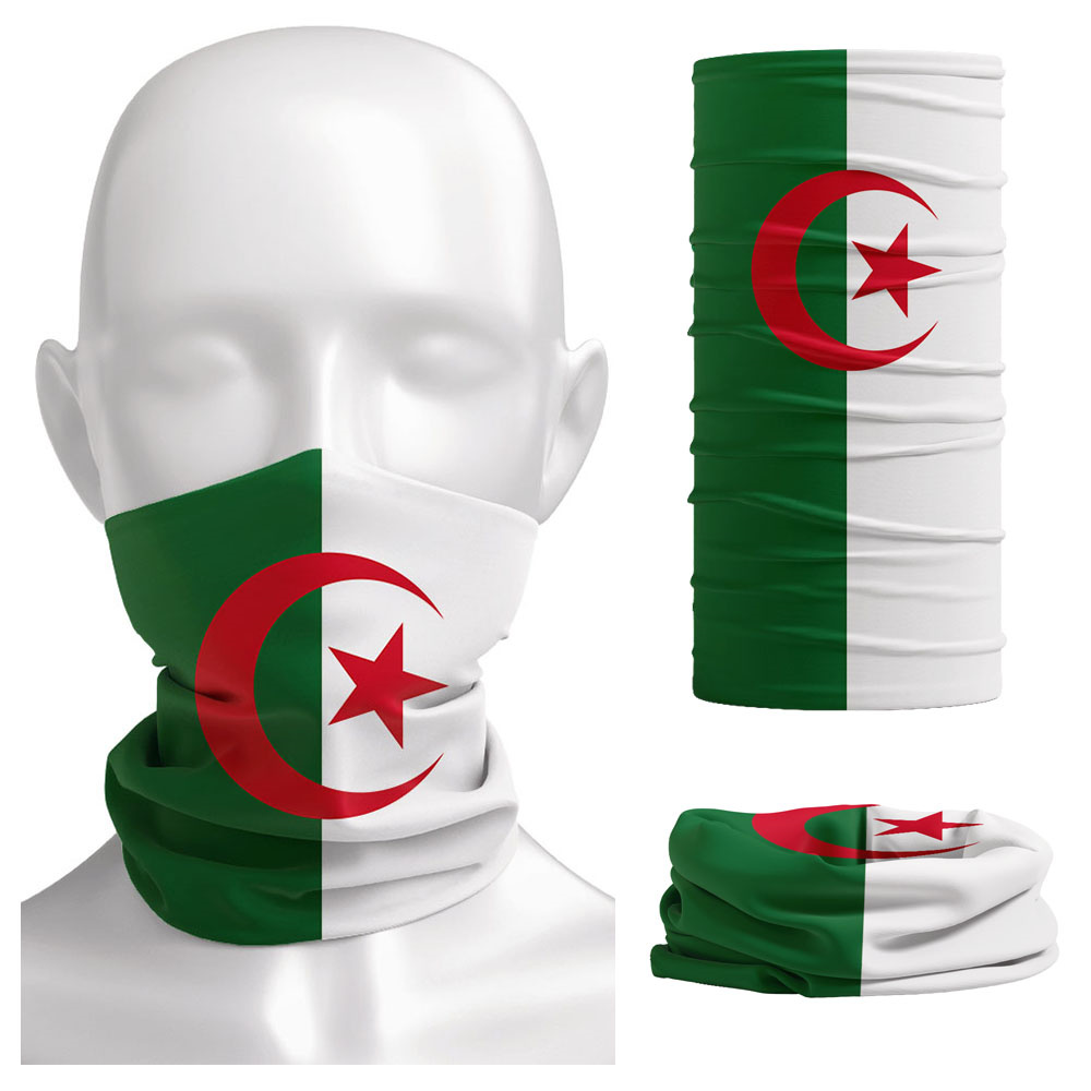 Cycling Gear For Women - Algeria Flaga Bandana z nadrukiem Nakrycie