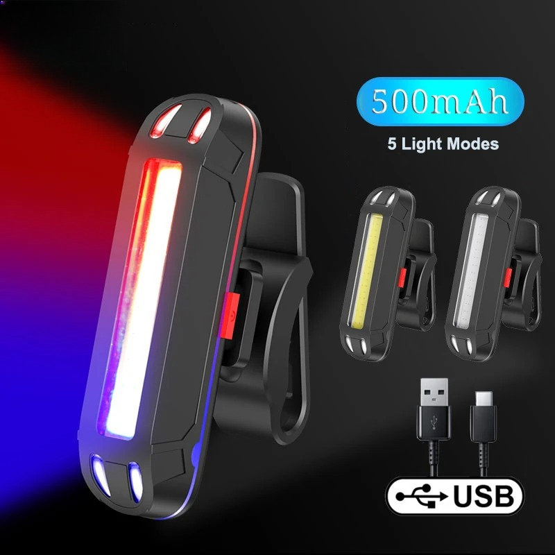 Cycling Gear Charging Station - Tylna lampka rowerowa super jasna LED,